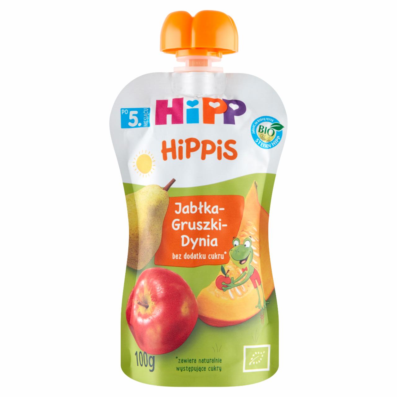 Zdjęcia - HiPP BIO Mus owocowo-warzywny owoce & warzywa po 5. miesiącu jabłka-gruszki-dynia 100 g