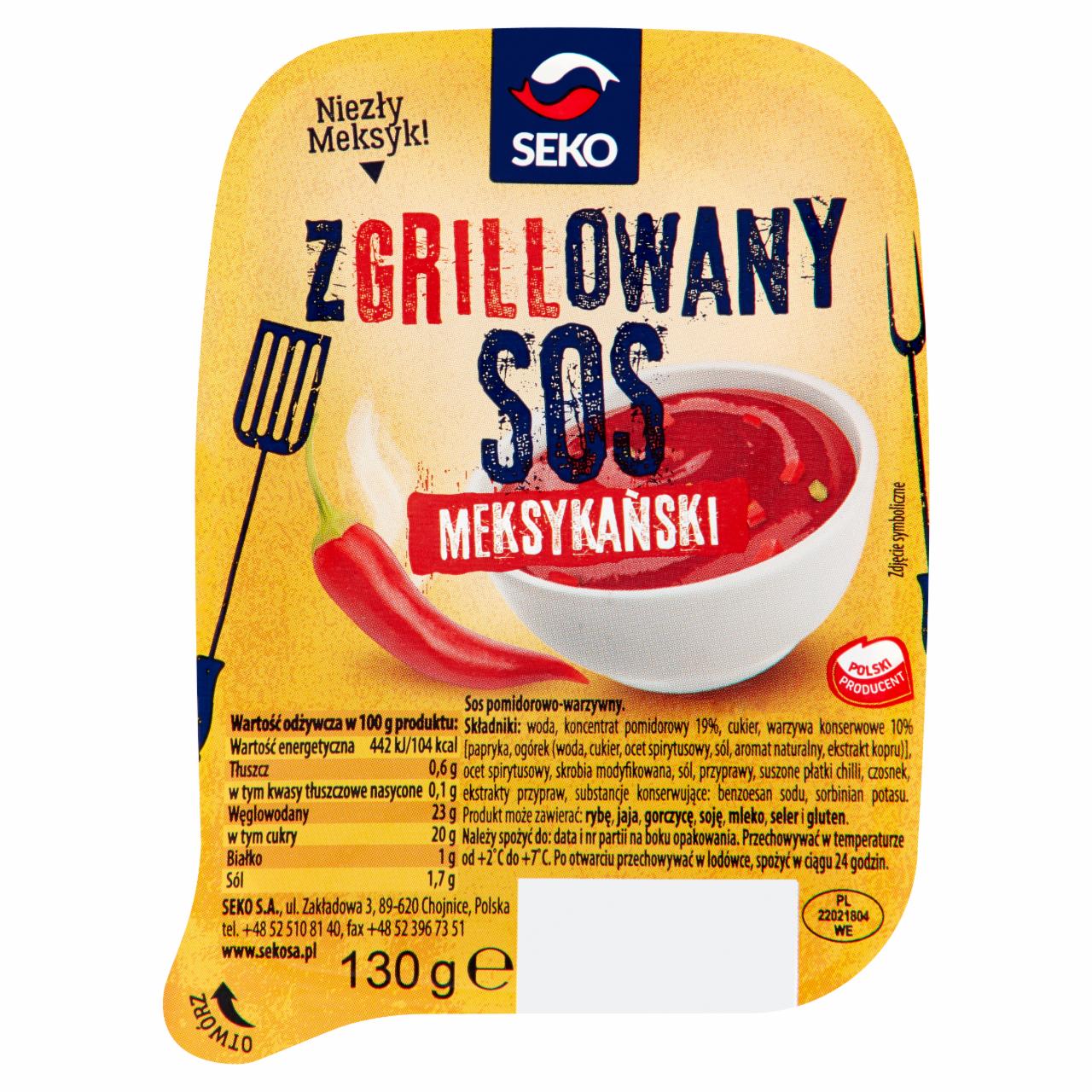 Zdjęcia - Seko Zgrillowany sos meksykański 130 g