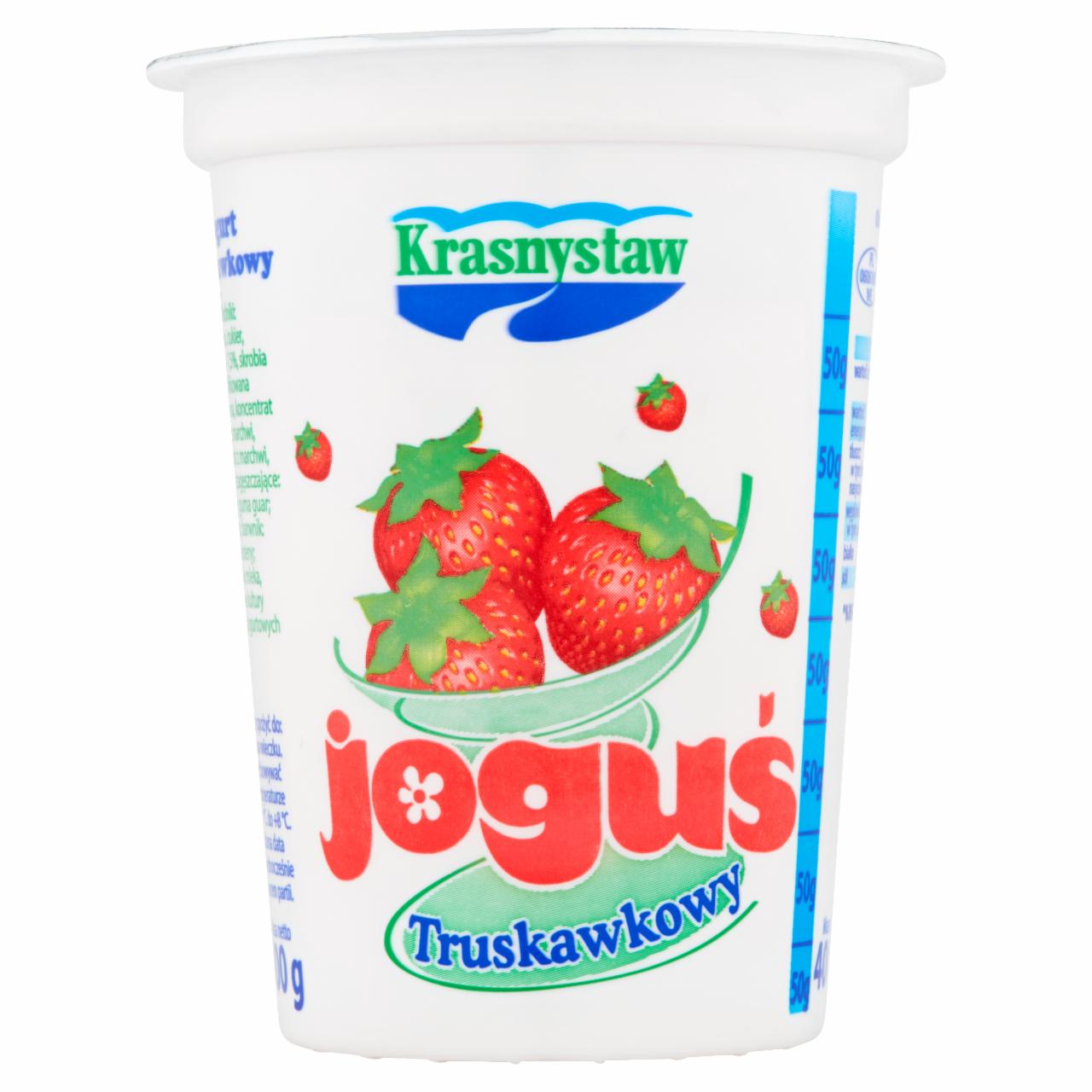 Zdjęcia - Krasnystaw Joguś Jogurt truskawkowy 400 g