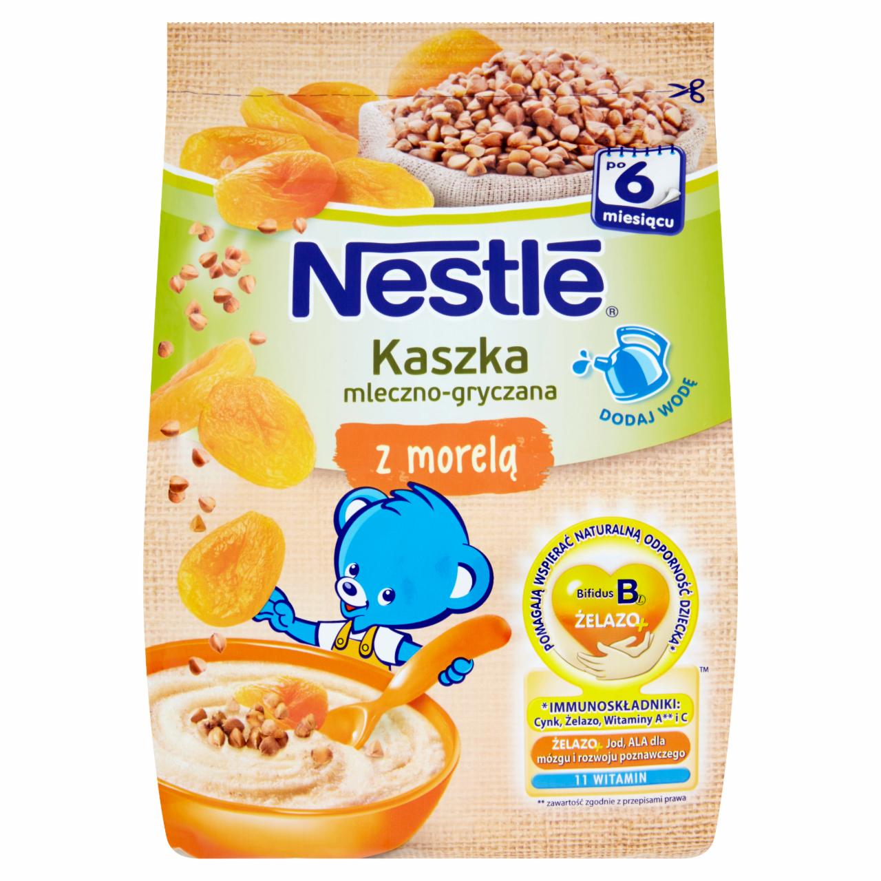 Zdjęcia - Nestlé Kaszka mleczno-gryczana z morelą po 6 miesiącu 180 g