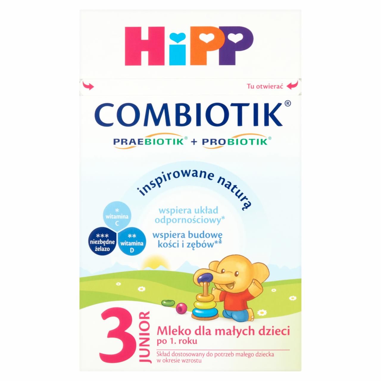 Zdjęcia - HiPP Junior Combiotik 3 Mleko dla małych dzieci po 1. roku 600 g