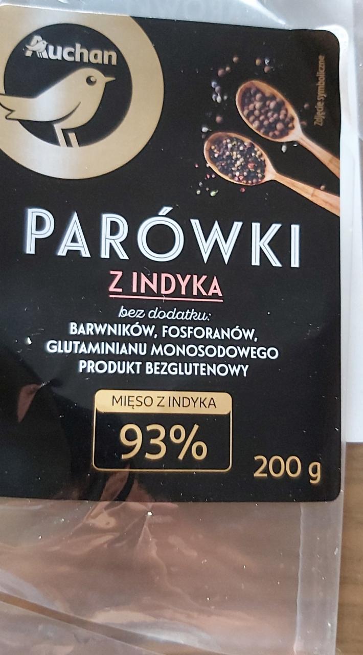 Zdjęcia - Parówki z indyka Auchan