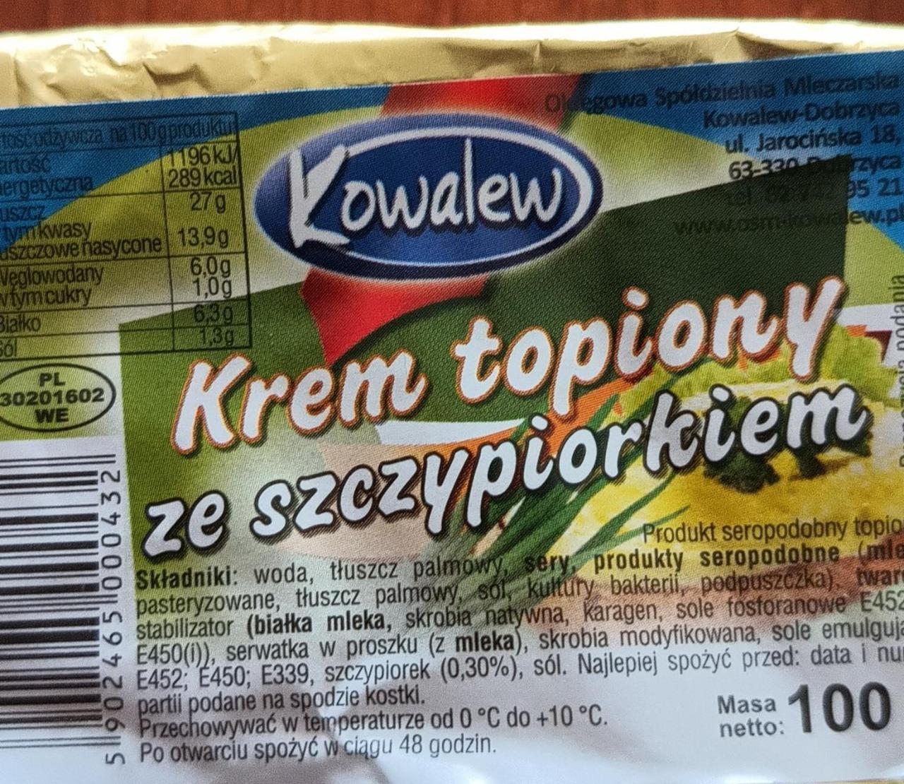 Zdjęcia - Krem topiony ze szczypiorkiem Kowalew