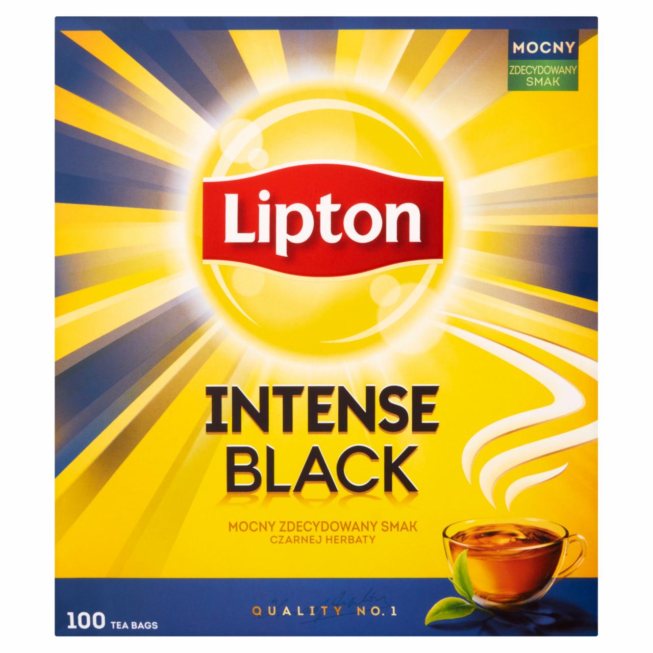 Zdjęcia - Lipton Intense Black Herbata czarna 230 g (100 torebek)