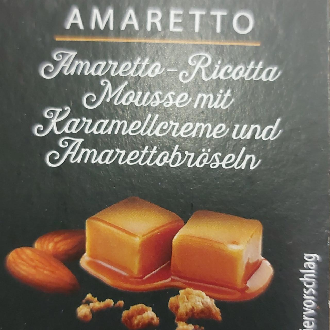 Zdjęcia - Amaretto Ricotta Mousse mit Karamellcreme und Amarettobröseln Gourmet