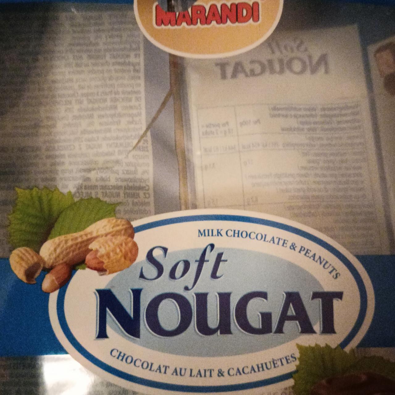 Zdjęcia - Soft nougat milk chocolate peanuts Marandi