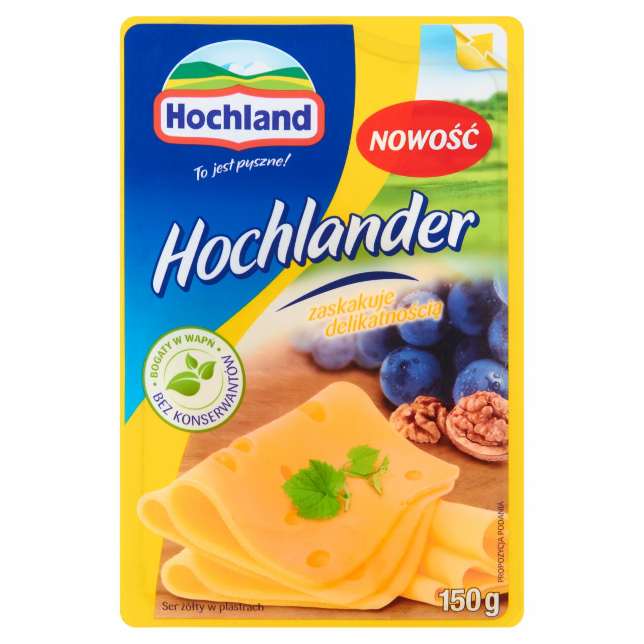 Zdjęcia - Hochland Hochlander Ser żółty w plastrach 150 g