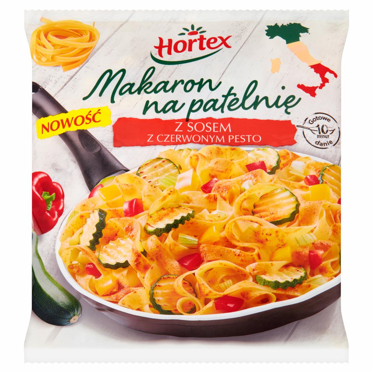 Zdjęcia - Hortex Makaron na patelnię z sosem z czerwonym pesto 450 g