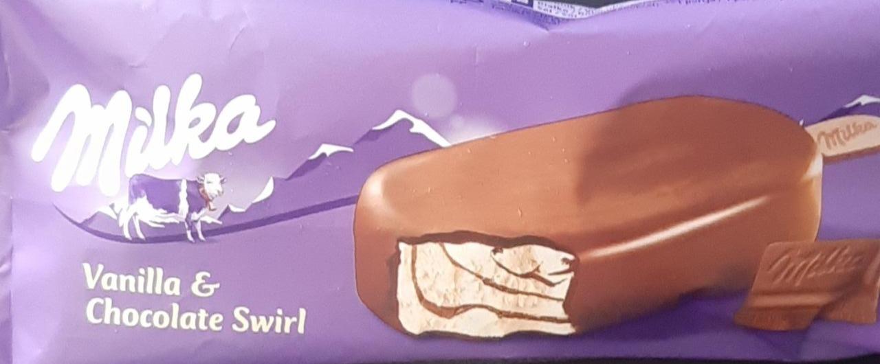 Zdjęcia - milka vanilla&chocolate swirl