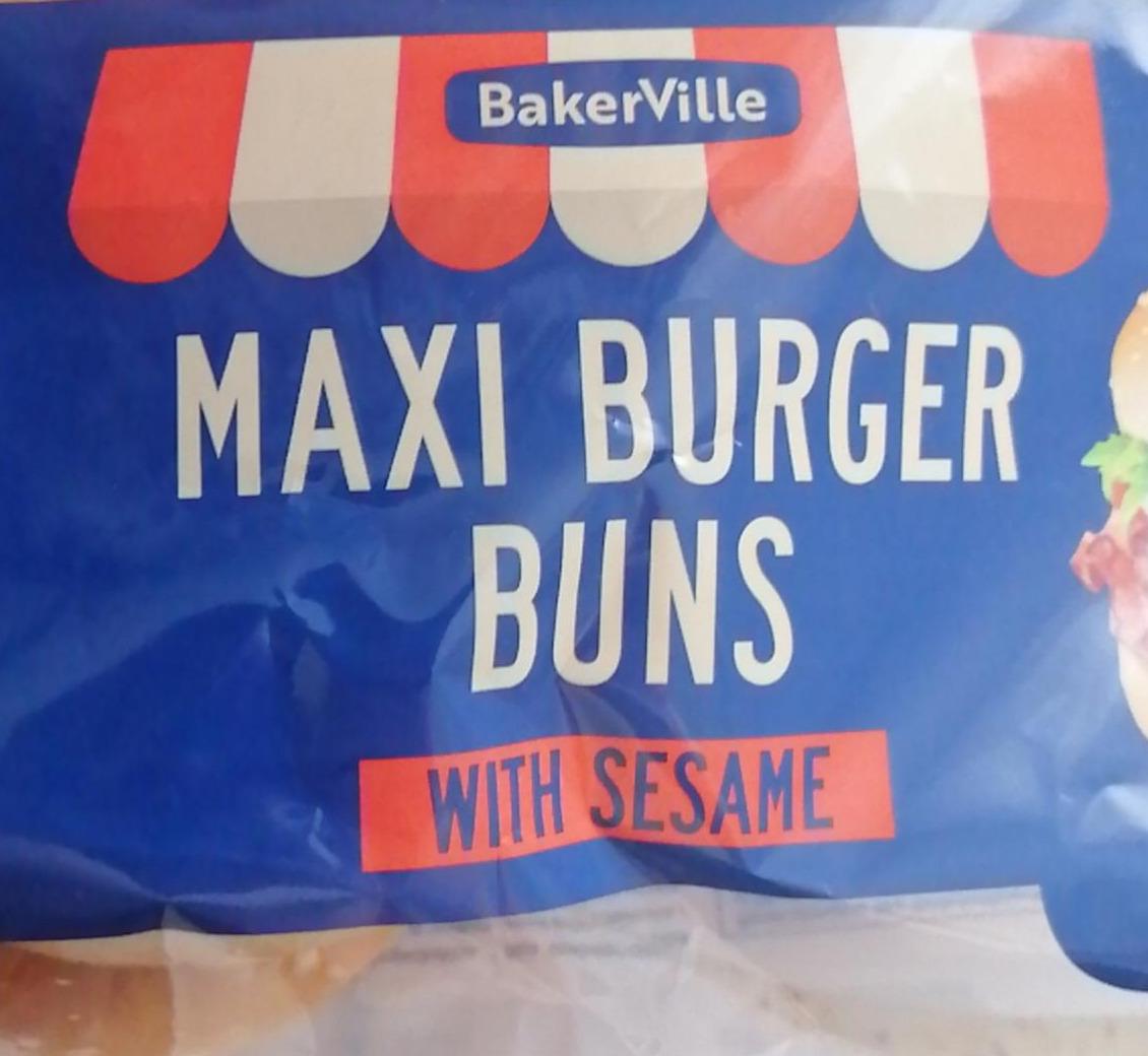 Zdjęcia - Maxi burger buns with sesame BakerVille
