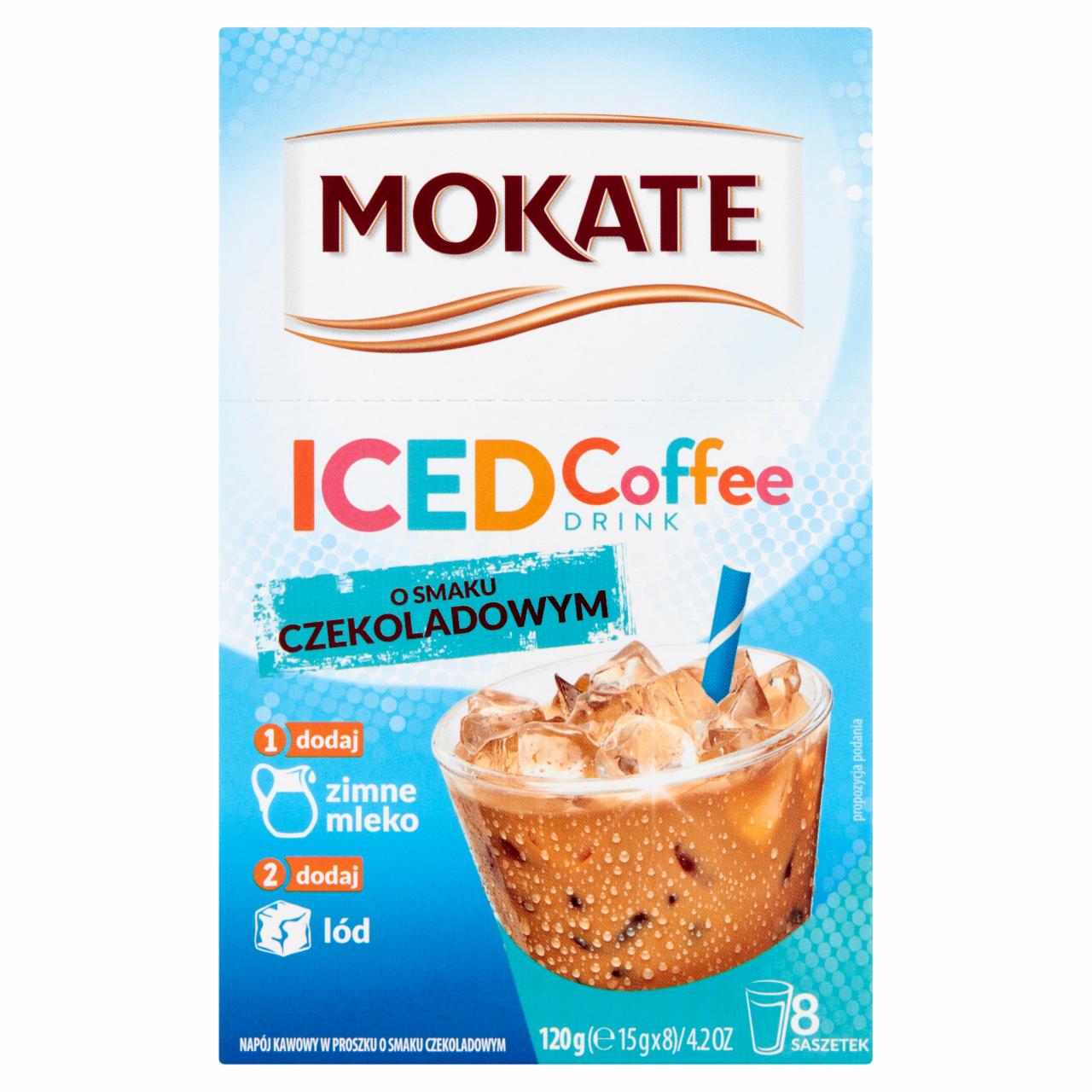 Zdjęcia - Mokate Gold Premium Iced Coffee Napój kawowy w proszku o smaku czekoladowym 120 g (8 x 15 g)