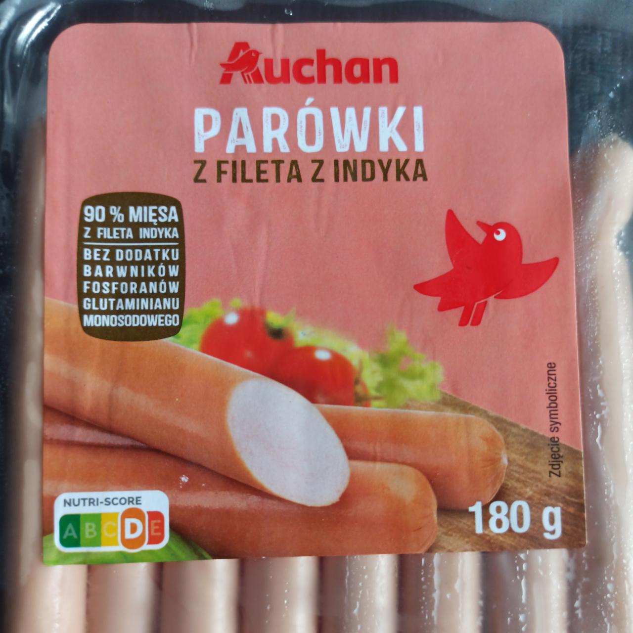 Zdjęcia - Parówki z fileta z indyka Auchan