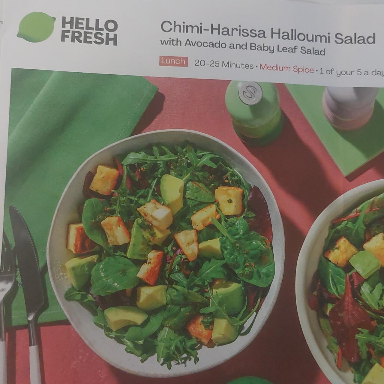 Zdjęcia - Chimi Harrisa Halloumi Salad Hello Fresh