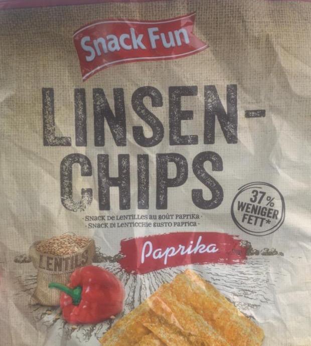 Zdjęcia - Linsen Chips Paprika Snack Fun