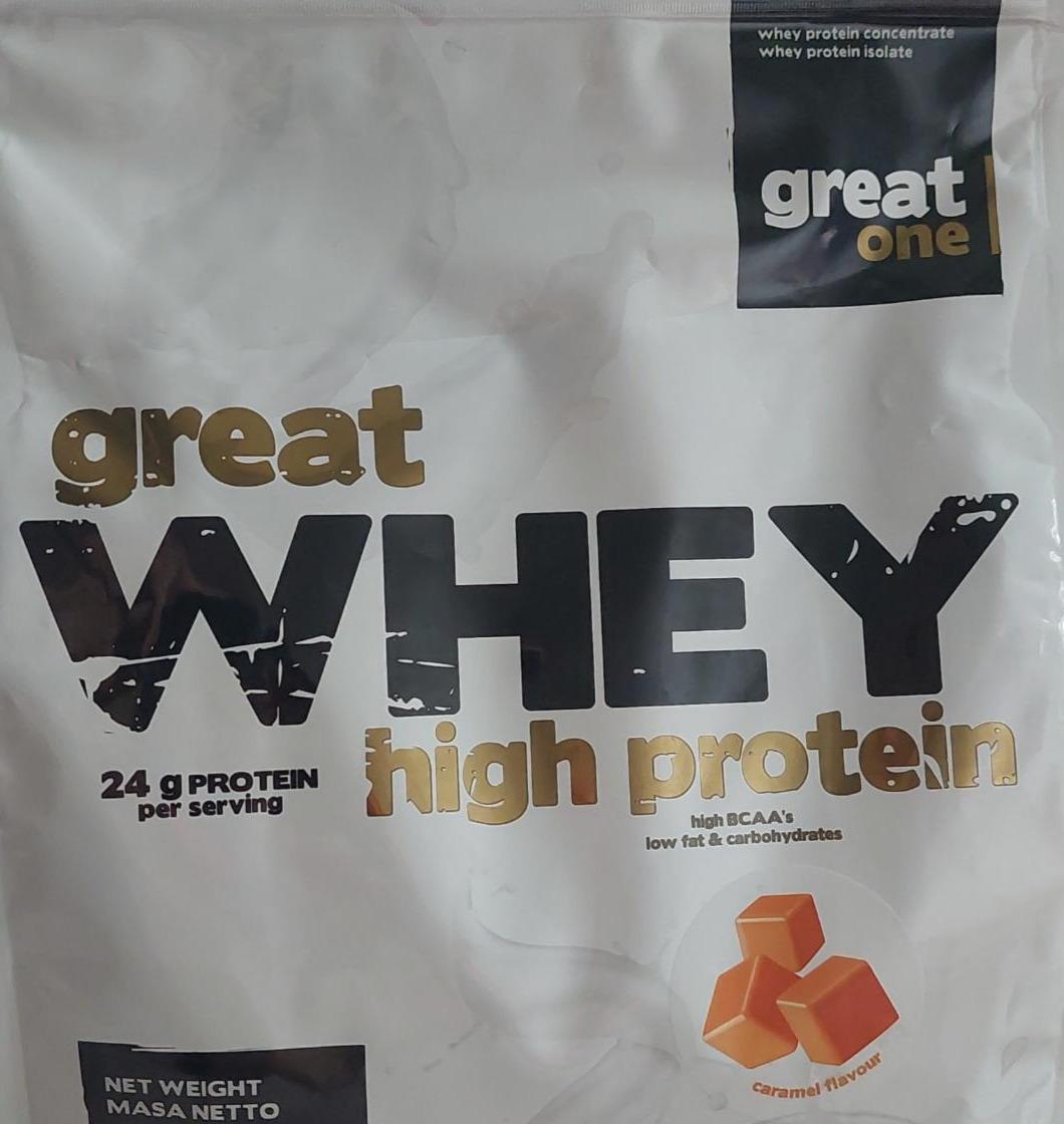 Zdjęcia - Great whey high protein caramel Great one