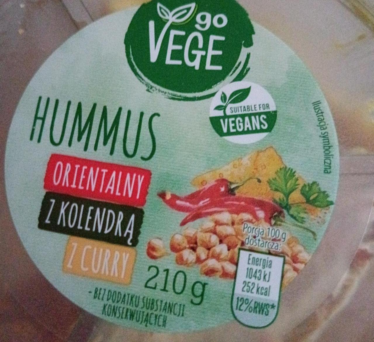 Zdjęcia - Hummus Orientalny z kolendrą z curry Go Vege