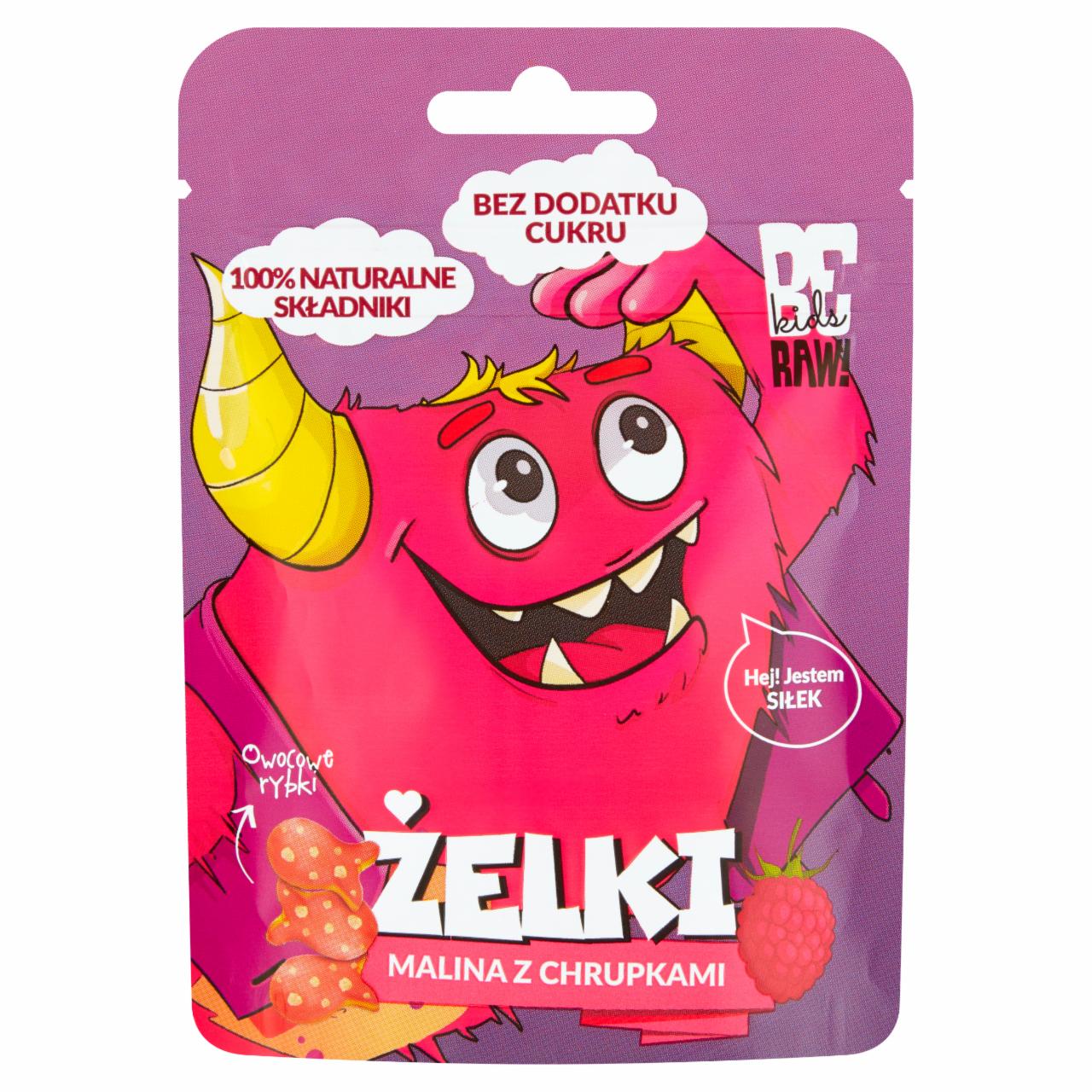 Zdjęcia - Be Raw! Kids Żelki malina z chrupkami 35 g