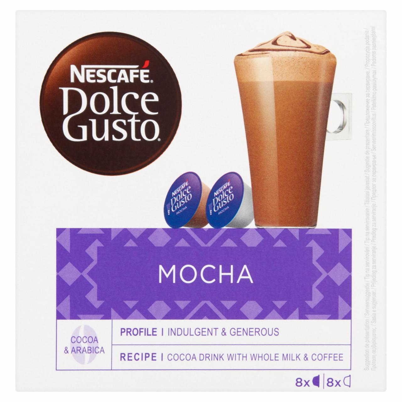 Zdjęcia - Nescafé Dolce Gusto Mocha Kawa w kapsułkach 216 g (8 x 15 g i 8 x 12 g)