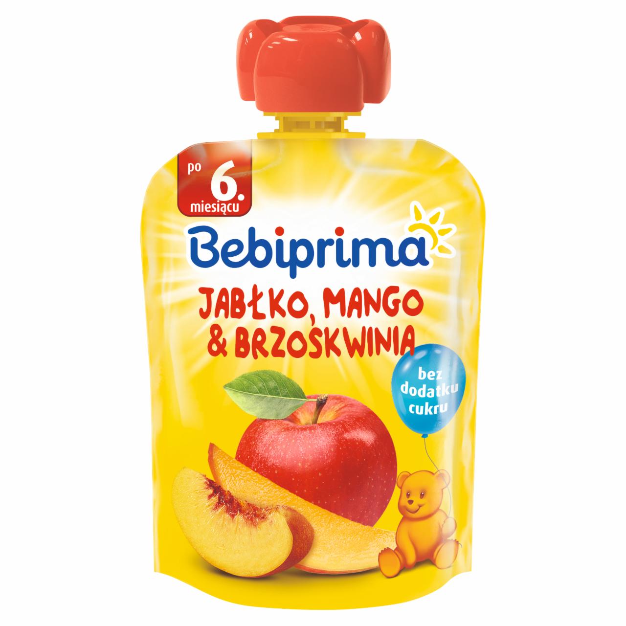 Zdjęcia - Bebiprima Mus owocowy po 6. miesiącu jabłko mango & brzoskwinia 90 g