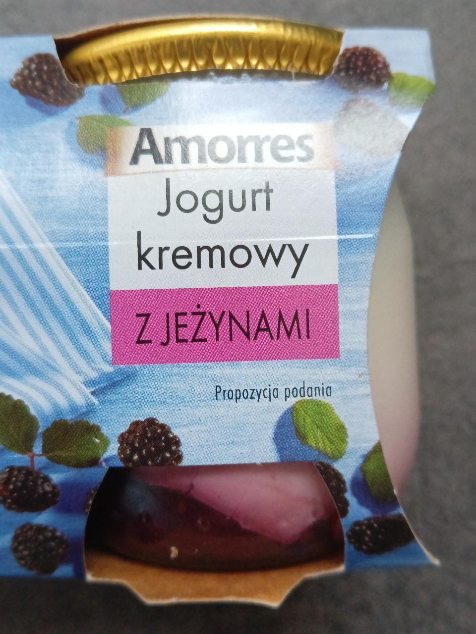 Zdjęcia - Amorres jogurt kremowy z jeżynami