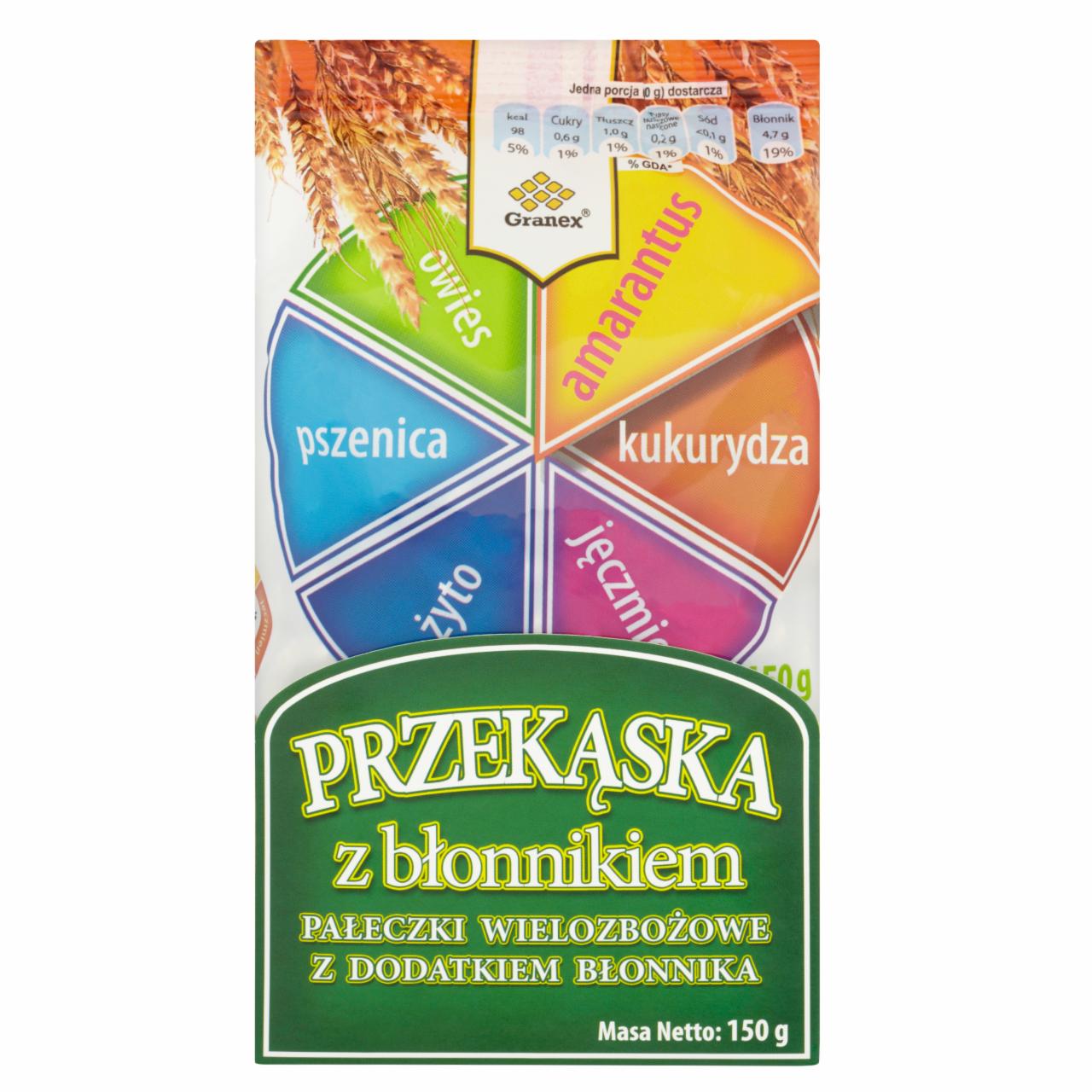 Zdjęcia - Granex Przekąska z błonnikiem Pałeczki wielozbożowe 150 g