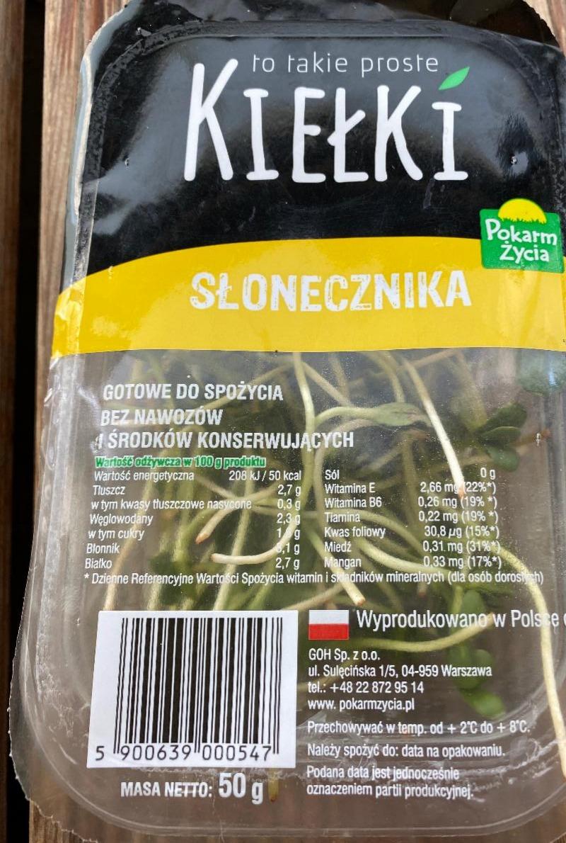 Zdjęcia - Uniflora Kiełki słonecznika 50 g