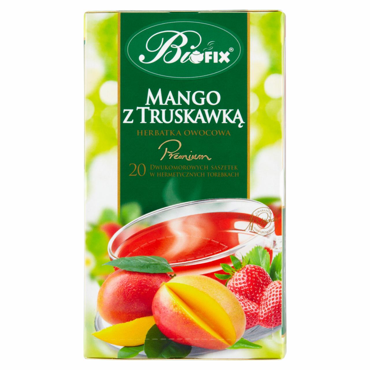 Zdjęcia - Herbatka owocowa mango z truskawką Biofix