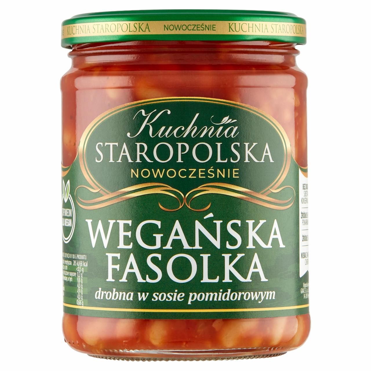Zdjęcia - Kuchnia STAROPOLSKA Wegańska fasolka drobna w sosie pomidorowym 500 g