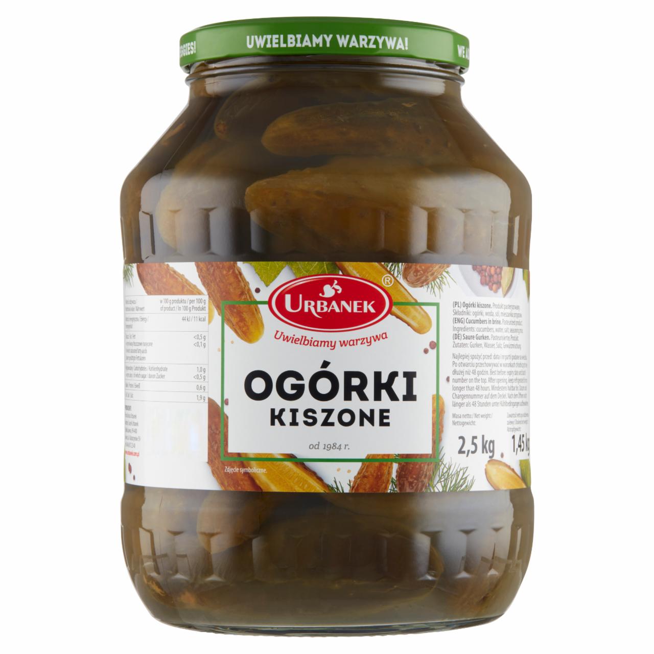 Zdjęcia - Urbanek Ogórki kiszone 2,5 kg