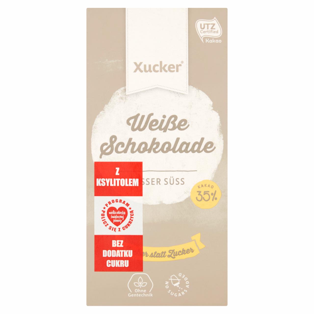 Zdjęcia - Xucker Biała czekolada z ksylitolem bez dodatku cukru 100 g