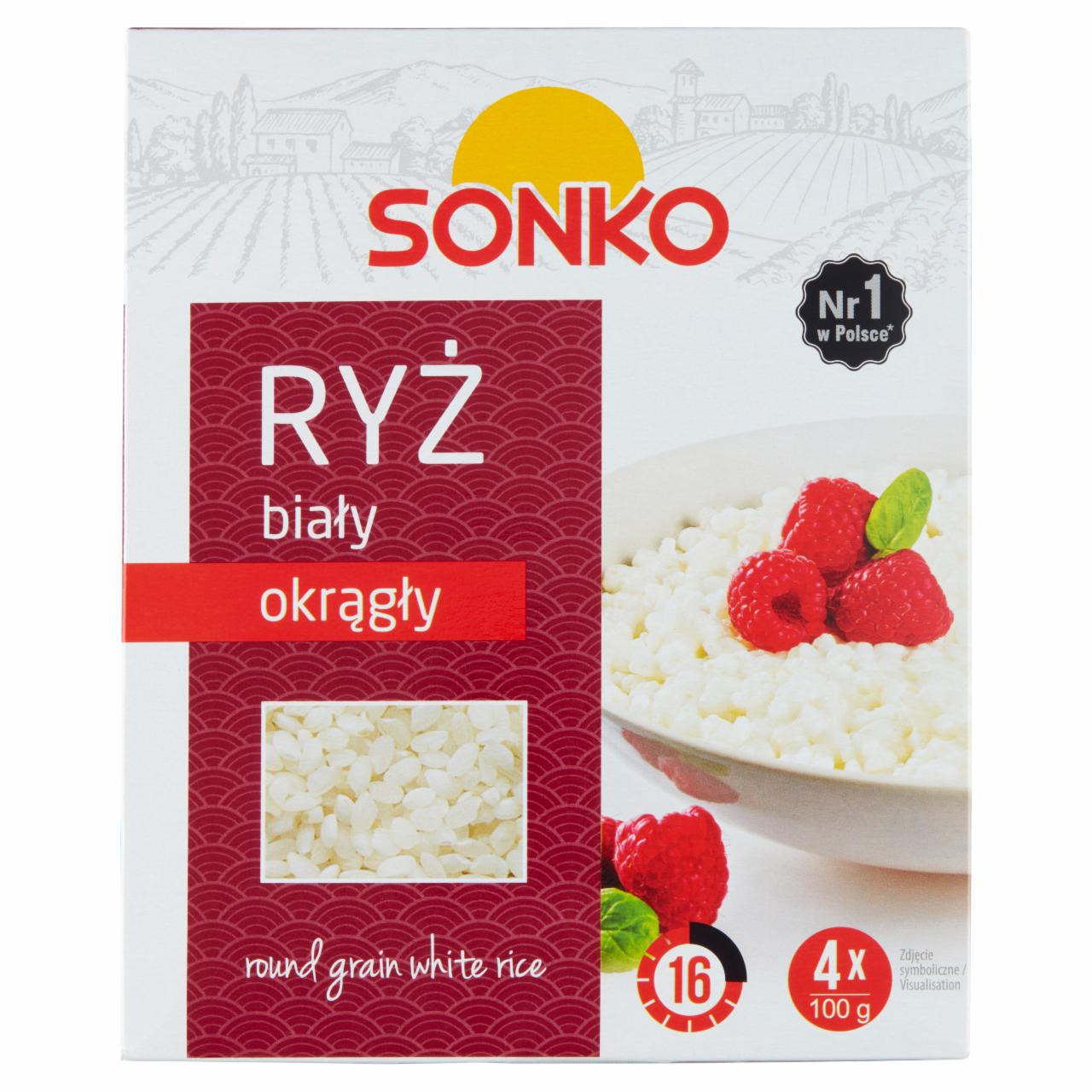 Zdjęcia - Sonko Ryż biały okrągły 400 g (4 x 100 g)