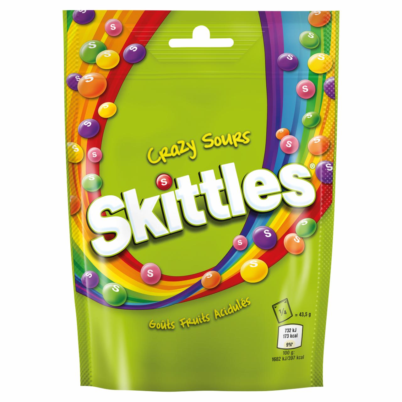 Zdjęcia - Skittles Crazy Sours Cukierki do żucia 174 g