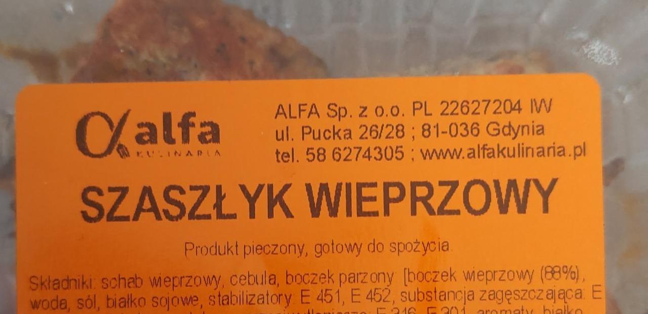 Zdjęcia - szaszłyk wieprzowy alfa