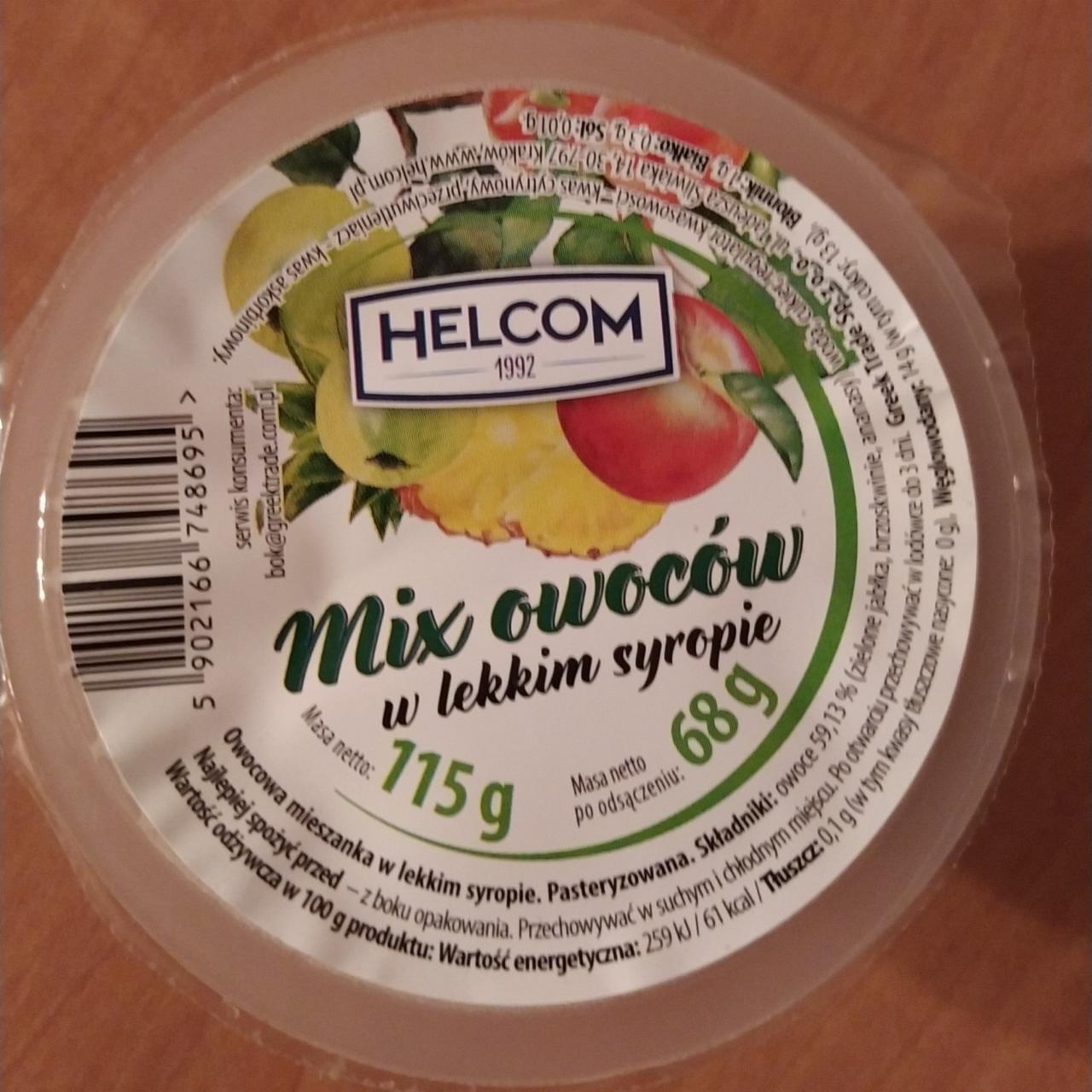 Zdjęcia - Mix owoców w lekkim syropie Helcom