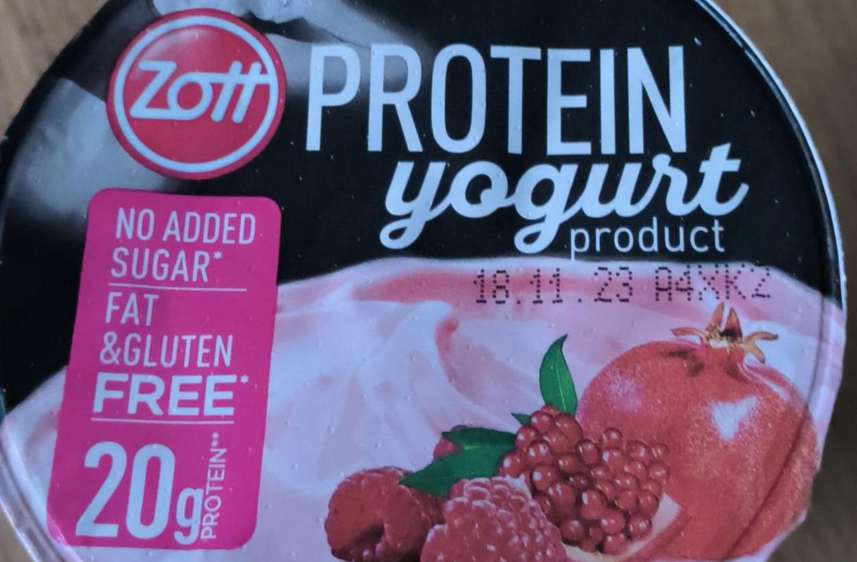 Zdjęcia - Protein yogurt malina granat Zott