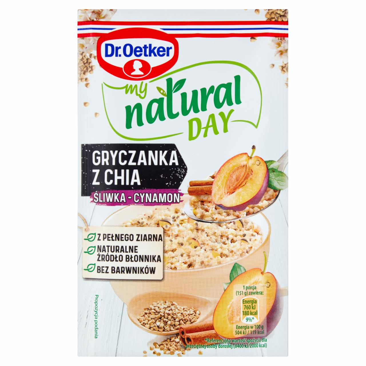 Zdjęcia - Dr. Oetker My Natural Day Gryczanka z chia śliwka-cynamon 51 g