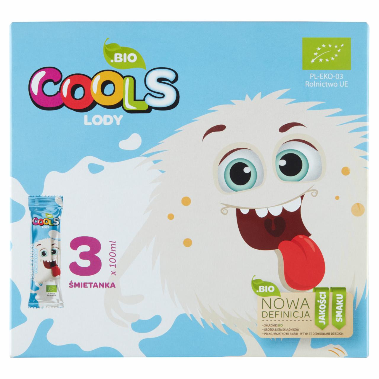 Zdjęcia - BIO Cools Lody śmietankowe 300 ml (3 x 100 ml)