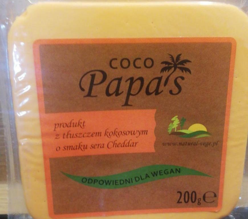 Zdjęcia - Coco Papa's produkt z tłuszczem kokosowym o smaku sera Cheddar