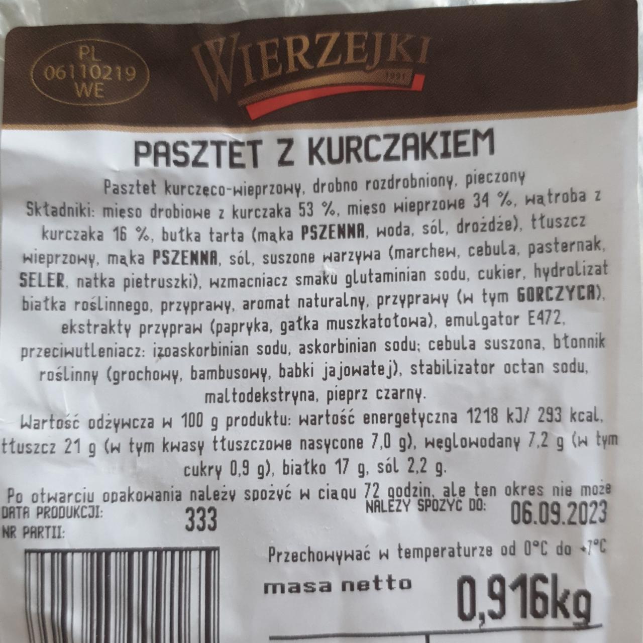 Zdjęcia - Pasztet z kurczakiem Wierzejki