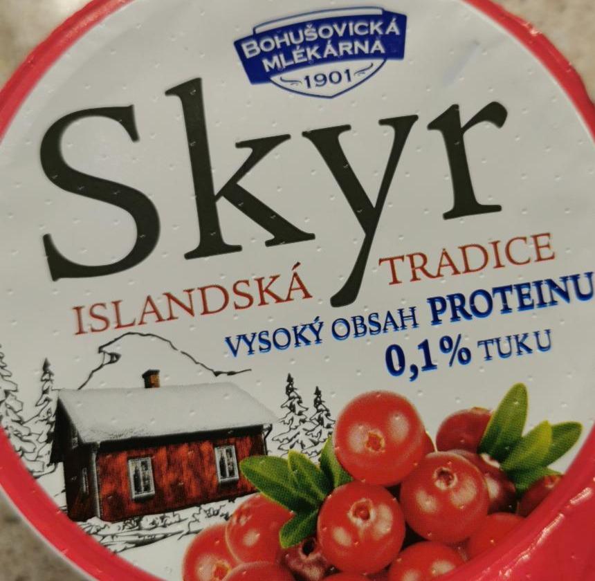 Zdjęcia - Skyr islandska tradice s brusinkami Bohušovická mlékárna