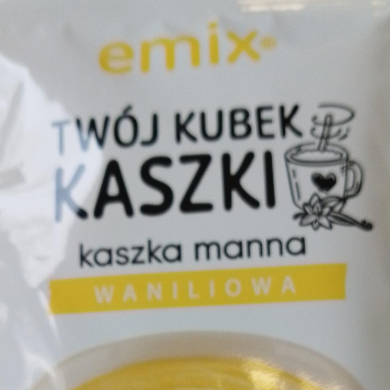 Zdjęcia - Twój kubek kaszki kaszka manna o smaku waniliowym Emix