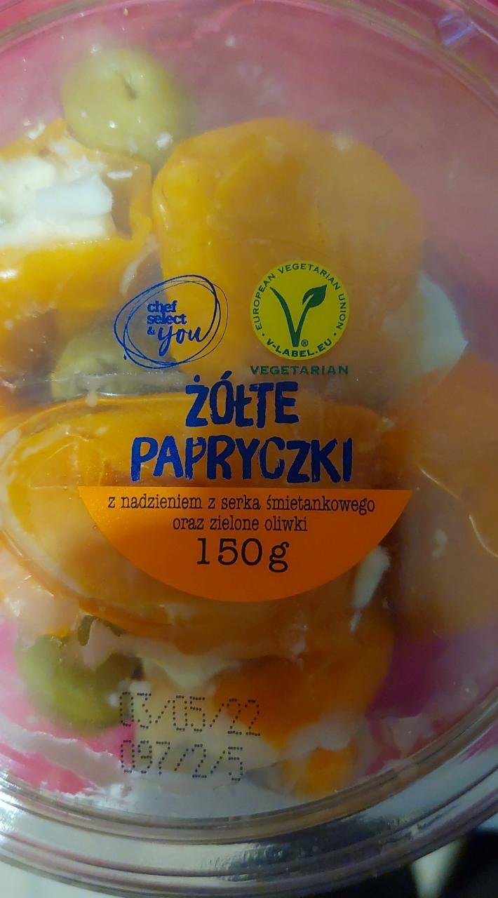 Zdjęcia - Żółte papryczki nadziane serkiem Chef Select