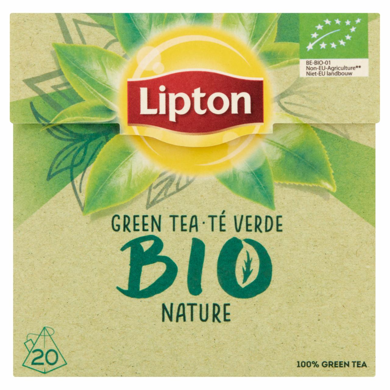 Zdjęcia - Lipton Bio Organiczna herbata zielona 28 g (20 torebek)