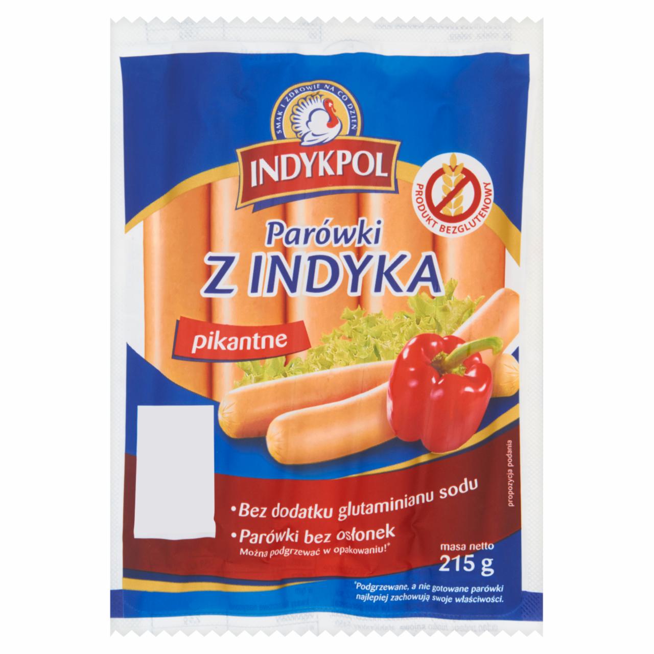 Zdjęcia - Indykpol Parówki z indyka pikantne 215 g