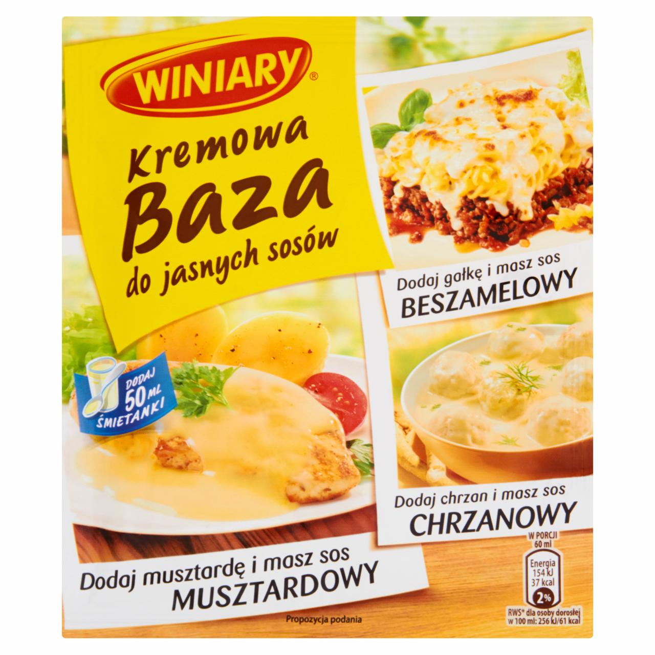 Zdjęcia - Winiary Kremowa baza do jasnych sosów 24 g