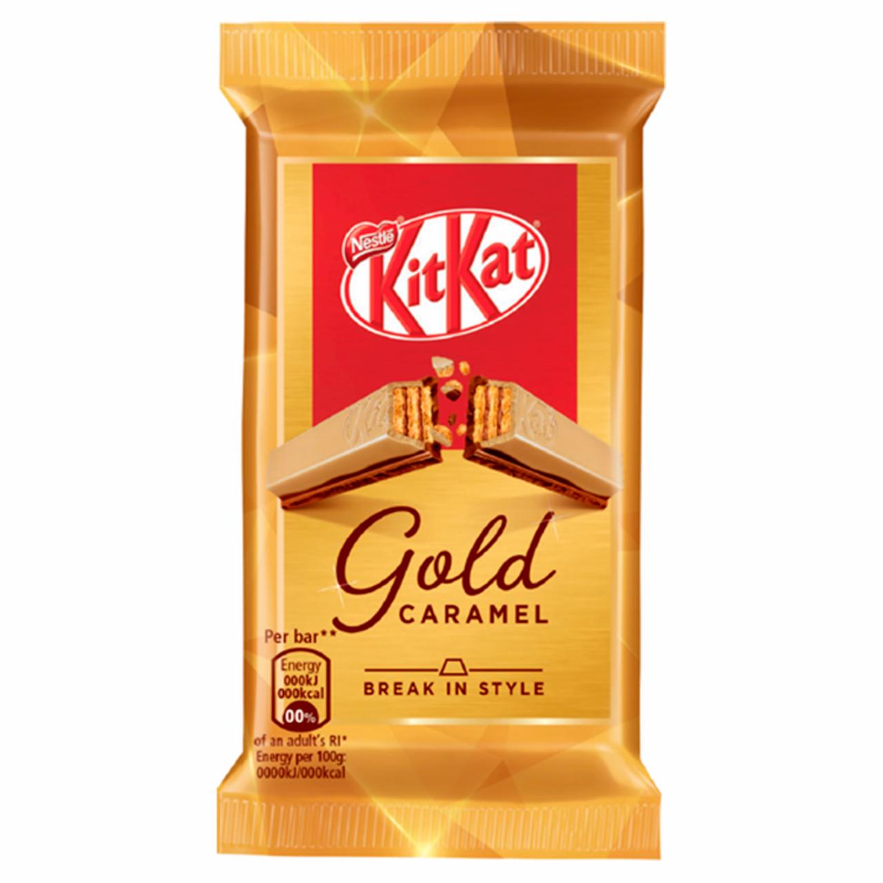 Zdjęcia - KitKat Paluszek waflowy z białą czekoladą karmelizowanym cukrem i mleczną czekoladą 41,5 g