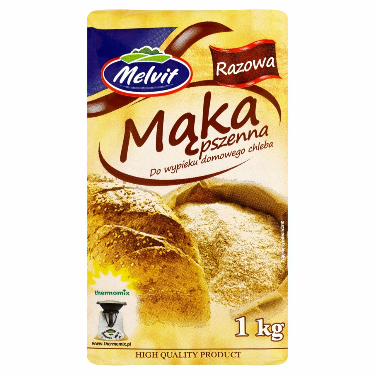 Zdjęcia - Melvit Mąka pszenna razowa do wypieku domowego chleba 1 kg