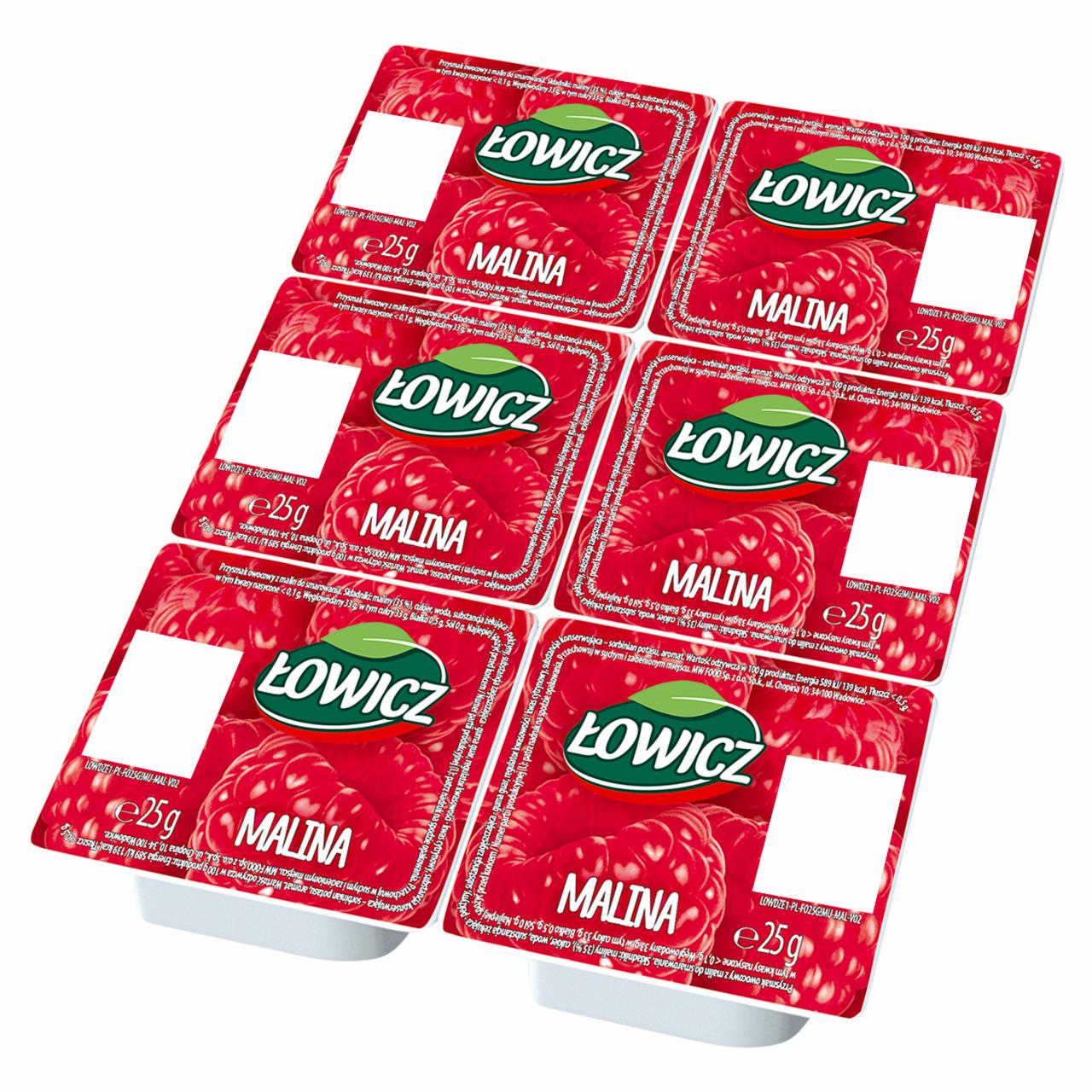 Zdjęcia - Łowicz Produkt owocowy malina 6 x 25 g