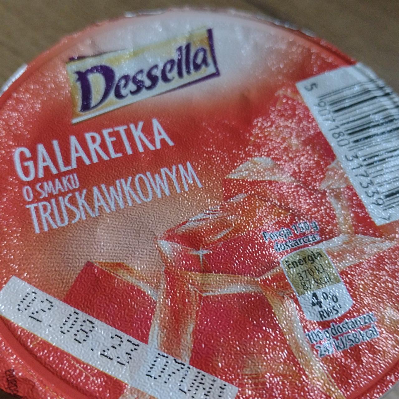 Zdjęcia - Galaretka o smaku truskawkowym Dessella