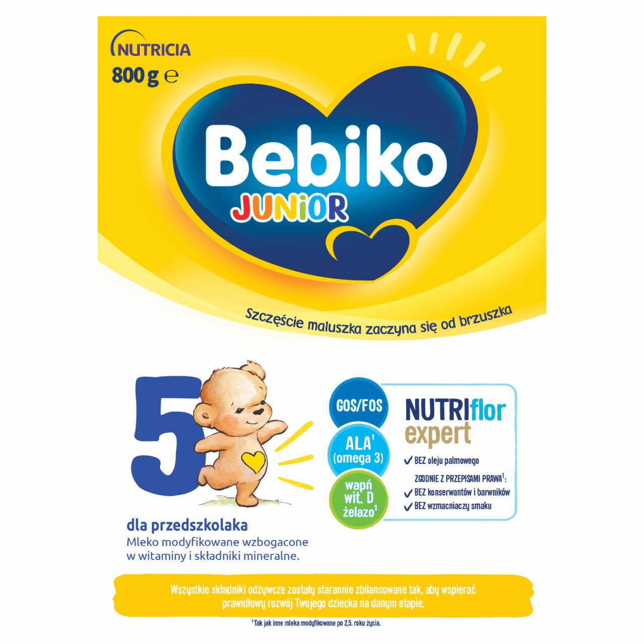 Zdjęcia - Bebiko Junior 5 Mleko modyfikowane dla dzieci powyżej 2,5. roku życia 800 g (2 x 400 g)